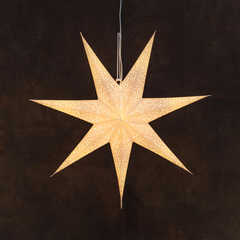 Finnlumor paperitähti 75 cm valkoinen